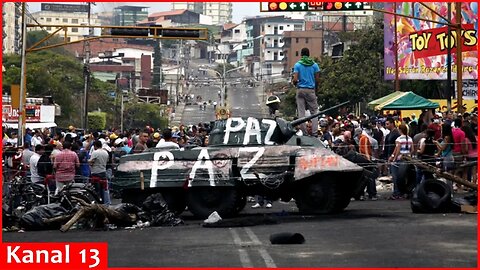 Venezuelan protesters seize a tank, the country is in the midst of popular uprising