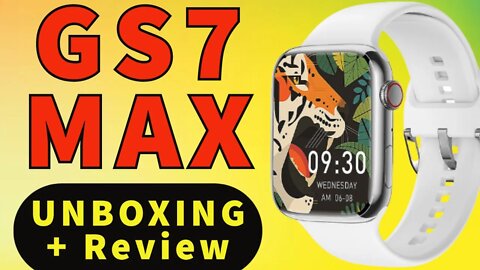 Smartwatch GS7 Max unboxing review pk HW7 Max DT7 MAX