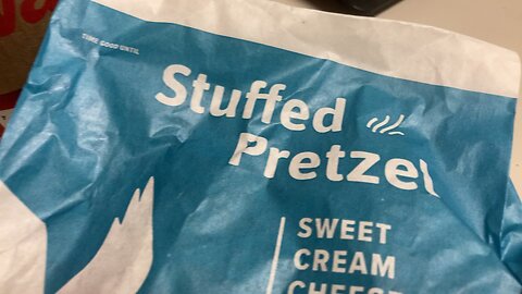 Wawa sweet cream cheese stuffed pretzel 🥨