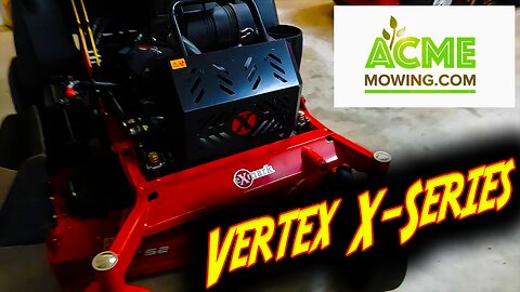 FIRST LOOK: Exmark Vertex X Series. 52" deck with Kawasaki FX1000V EFI. Stand-On mower for 2024.
