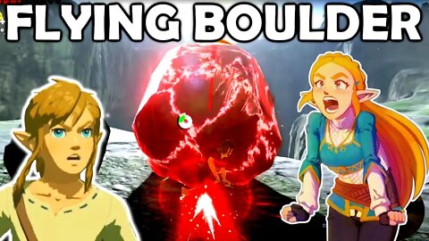 MORE FUNNY MOMENTS! Flying on a Boulder, Massive Attack Drop, Ragdoll, MORE! | Breath of the Wild