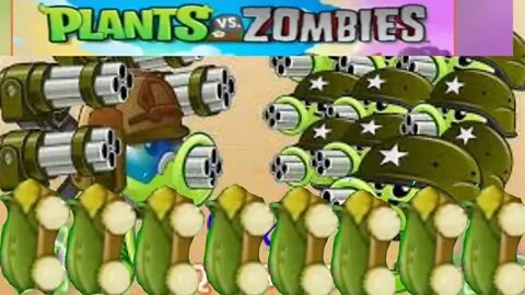 gatling pea feat cob cannon plant vs zombie survival Day