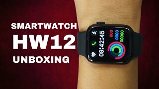 hw12 smartwatch COM A CARA DA APPLE Vem conhecer e ver as primeiras IMPRESSÕES