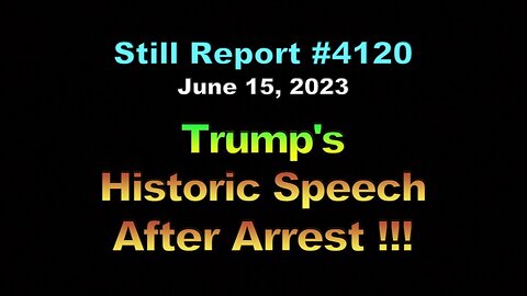 Trump’s Historic Speech After Arrest !!!, 4120