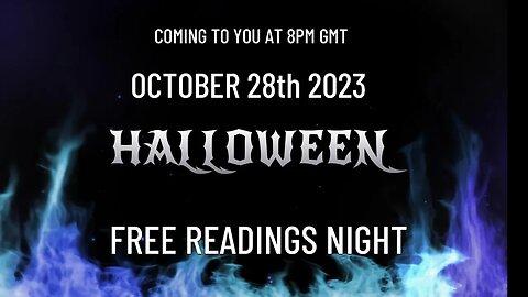 FREE READINGS NIGHT HALLOWEEN SPECIAL.