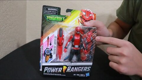 Power Rangers/ Beast Morphers Red Ranger (Devon) Action Figure Unboxing