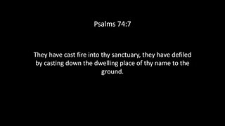 Psalms Chapter 74