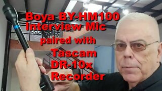 Boya BY-HM100 Interview Mic with Tascam DR10x Recorder - a Texpat in Saigon Practical Review