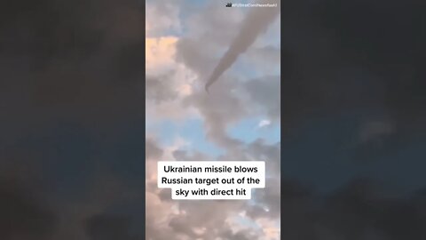 Ukrainian missile blows Russian target out of the sky with direct hit