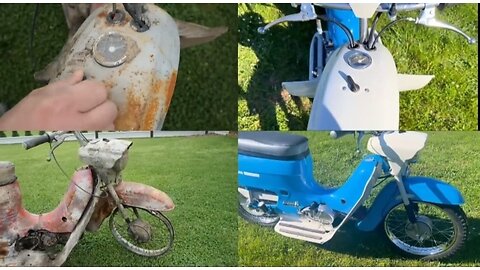 Restoration motorcycle jawa 1977