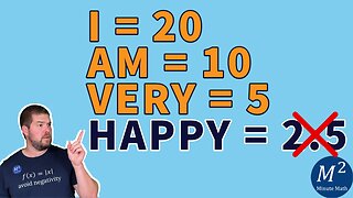 This Puzzle Makes Me Happy | The Answer is NOT 2.5 | Minute Math #puzzle