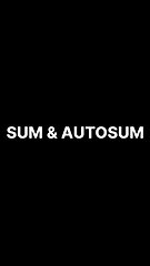 Microsoft Excel Functions- SUM & AUTOSUM