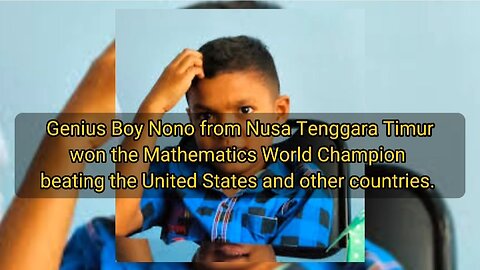 Nono, a child from NTT, is a world champion in international mathematics