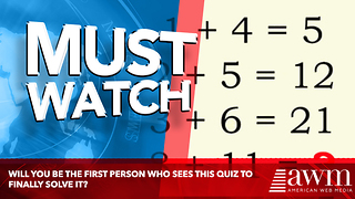 Will You Be The First Person Who Sees This Quiz To Finally Solve It?