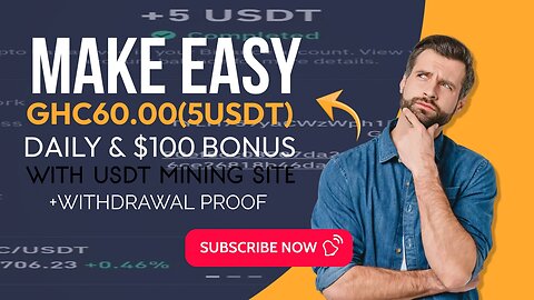 MAKE EASY GHC60.00(5USDT) EVERYDAY AND GET FREE $100 BONUS WITH THIS STRATEGY.