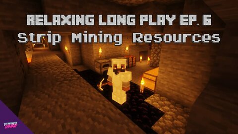 Relaxing Minecraft Survival Long Play Ep. 6 - Strip Mining for Ores | (No Commentary) 1.17.1