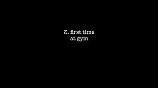 first time at gym