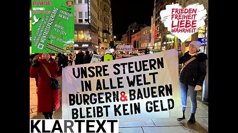 Bauern Solidaritätsdemo Frankfurt/Main 15.01.24: WIR HABEN DIE SCHNAUZE VOLL!