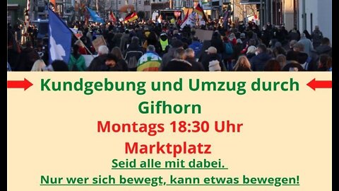 Gifhorn 26.09.2022 um 18:30 Marktplatz Versammlung Bürgerinitiative Deutschland / Gifhorn steht auf