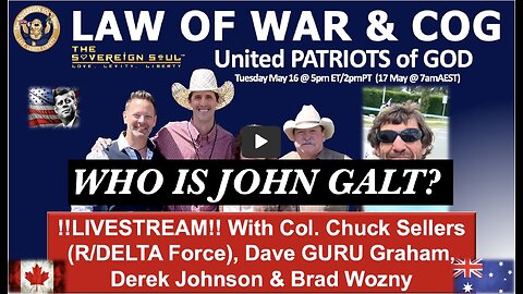 COL RICCARDO BOSI-Derek Johnson-Guru- Trump, QTribunals, COG & LAW of WAR Manual In Effect!.