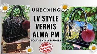 DHgate Louis Vuitton Style Black Vernis Alma PM Bag Unboxing & Seller Review
