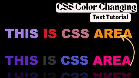 Learn How to make This Amazing This Color Changing Text Effect ! Tutorials for beginners
