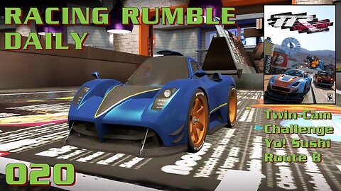 Racing Rumble Daily 020 - Table Top Racing World Tour (2017) PS4 Twin-Cam Challenge-Yo! Sushi RouteB