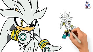 How To Draw Silver the Hedgehog - Sonic Tutorial