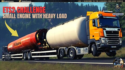 ETS2 Challenge Heavy Load Lowest engine 299HP DAF XD | Euro Truck Simulator 2