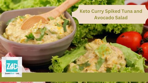 Keto Curry Spiked Tuna and Avocado Salad easy recipe