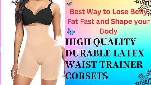 How to Lose Belly Fat Fast : High Quality durable Latex waist trainer corsets