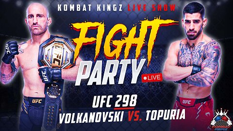 UFC 298 Fight Party | Volkanovski vs Topuria | Whittaker vs Costa | Reaction | Watch Along
