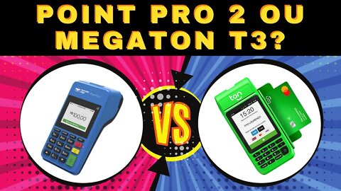 MEGATON T3 VS POINT PRO 2! O IMPORTANTE É AS TAXAS!