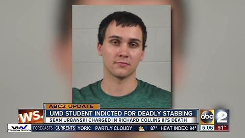 Man indicted on murder charge in Maryland college stabbing