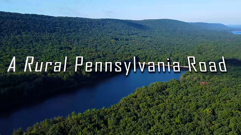 Birds Eye View to A Rural Pennsylvania Road