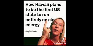 The Great Reset of Hawaii. Hawaii at WEF Plans to be 1st State to Run on Green Energy