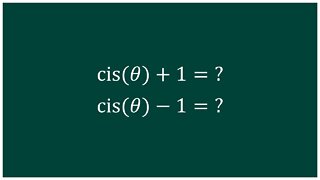 A FUNÇÃO TRIGONOMÉTRICA ESQUECIDA CIS (Números Complexos)