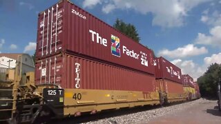 An Intermodal climes the grade