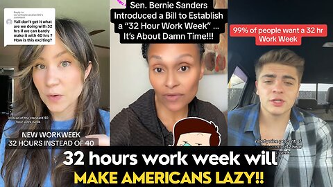 32 Hours Work Week Bill Proposed In The US|Tiktok Rants About workaholics 3 Day Weekend