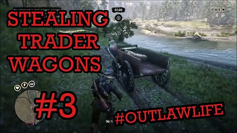 Red Dead Online: Stealing Trader/Goods Wagons #3 #OutlawLife