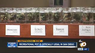 San Diegans Line Up to Buy Legal Recreational Pot