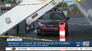 Cleanup continues after damaging weekend storms