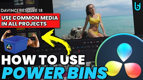 Davinci Resolve 18 - POWER BINS 🔥 Use Media Across ALL Projects