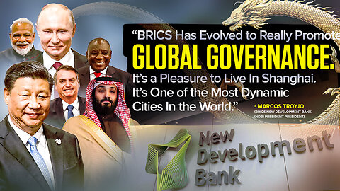 BRICS | BRICS New Development Bank (NDB) President Marcos Troyjo “BRICS Has Evolved to Really Promote Global Governance. It’s a Pleasure to Live In Shanghai. It’s One of the Most Dynamic Cities In the World.”