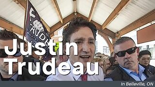 Belleville New, Protestors Let Trudeau Know What They Think Of Him