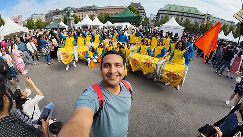 Indians drummed like a Grand celebration in Sweden. Created celebration havoc in Stockholm city 🌬️