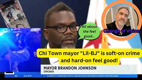 Chicago mayor Brandon Johnson (Lil-BJ) is a softy! Doesn't want a mob called a mob....