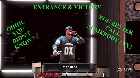 WWE 2K23 Custom Entrance & Victory Road Dogg Jesse James w/ Custom Audio