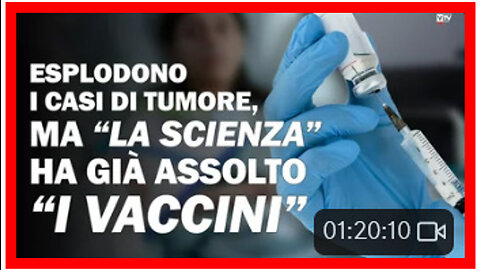 TESTIMONIANZA DI VITA💉 I CASI DI TUMORE IN ITALIA SONO AUMENTATI: +14.100 NEGLI ULTIMI 2 ANNI