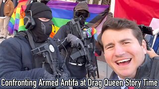 Alex Stein trolling armed Antifa members 🤣😂😅